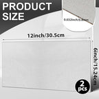 Zonon 2 Pcs 20 Gauge Steel Sheet Metal Cold Roll Steel Sheet 12" x 6" x 0.032" Weldable Metal Roll Steels Plate for DIY Craft Projects Home Auto, Easy to Shape, Weld, Cut and Form