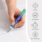 Grout Pen Light Grey Tile Paint Marker: Waterproof Grout Paint, Tile Grout Colorant and Sealer Pen - Light Grey, Wide 15mm Tip (20mL)