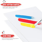 Simetufy 28 Pack Canvas Boards for Painting 5 x 7 inch, Blank Canvas Panels- Gesso Primed Acid-Free 100% Cotton for Acrylics Oil Watercolor Tempera Paints