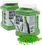 Blended Waxes, Inc. Bottle Sealing Wax, Pastille Wax Seal Beads For Wine, Beer, and Liquor Bottle Sealing, Seals Between 25-30 Bottles, 1 lb, Lime Green