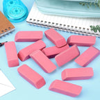 ZZTX 12 Pack Pink Erasers Pencil Erasers for Kids, Large Bulk Pink Eraser for School, Art Erasers for Drawing