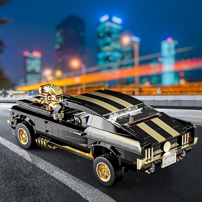 1:10 MOC Sports GTRS Car Building Blocks Toys Boys or Adults Kits， Building Set Raceing Car Model,Cars for Boys Age 14，(1680 Pieces)