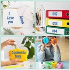 Alphabet Stickers, 1''Inch 12 Sheets Blue Letter Stickers Self-Adhesive Vinyl for Mailbox Numbers, Bulletin Boards & Home Decor