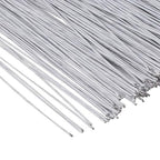 Juvale 18 Gauge Wire Stems - White, 300-Pack, 16 in - Pre-Cut Floral & Craft Wire for Bendable Stem Shaping