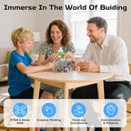 100PCS Magnetic Blocks, Magnet Tiles Toys for Kids, Magnetic Building Blocks Cubes, STEM Montessori Stacking Magnets for Kids, Birthday Gifts for Boys and Girls Age 3+ Years Old