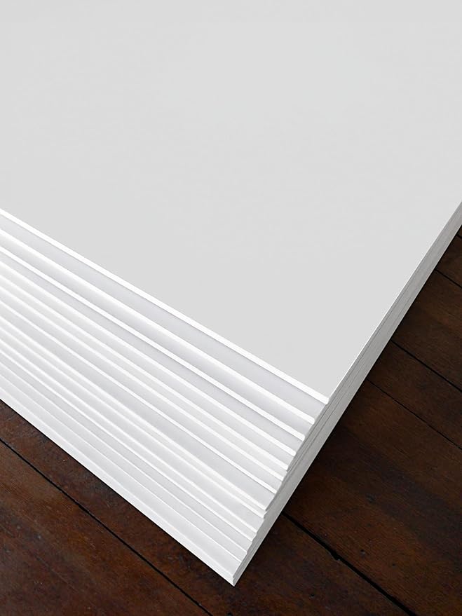 White Foam Board 11.7 x 16.5 x 3/16" (5mm) Inch, 15 Pack Acid-Free Foam Core Poster Board Sheets for Art, Crafts, Presentation, Vision Board, Signboard, and Party Decorations