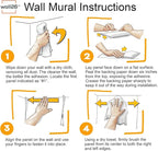 wall26 Self-Adhesive Wallpaper Large Wall Mural Series - 132x144 inches