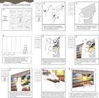 AFZEVEB-3D Landscape Wallpaper seafront verandahs Wall murals for Bedroom 136"x96"(Not Peel and Stick)