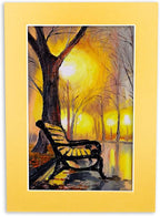 5x7 Mat for 8.5x11 Frame - Precut Mat Board Acid-Free Show Kit with Backing Board, and Clear Bags Metallic Gold 5x7 Photo Matte Made to Fit a 8.5x11 Picture Frame Matboard for Framing, Pack of 1 Mat