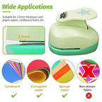 UCEC Star Hole Paper Punch, Star Lever Puncher for Crafts, 1 Inch Craft Punch, 5/8 inch Hole Punch Shape, 3/8 inch Paper Punch for Crafting
