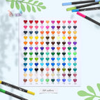 Ohuhu Markers for Adult Coloring Books No Bleeding 120 Colors Coloring Markers Water-based Dual Tips Fineliner & Brush Drawing Pens Art Pens for Kids Adults Sketch Journal - Maui - Black