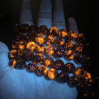 58pcs 6mm Natural Flame Yooperlite Stone Beads Round Healing Energy Power Stone Beads for Jewelry Making DIY Bracelet Necklace Earrings 15" (Flame Stone, 6mm)