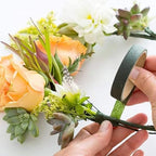 12 Rolls 1/2 Inch 30 Yard Green Floral Tape for Bouquet Stem Wrapping - Adhesive, Waterproof and Flexible (Dark Green)