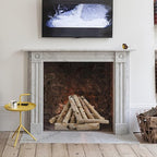 12 Pcs 16" Large White Birch Logs for Faux Fireplace Filler Decorative, Unfinished Wood for DIY Crafts, Wood Branches for Outdoor Indoor Electric Mock Fireplace, Firebowl, Fire Pits