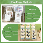 5 Tier Greeting Card Display Rack, Clear Acrylic Sticker Display Stand for Vendors Retail Display Photo Stand for Counter Tabletop Display Supplies