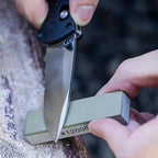Small Travel-Portable Diamond Resin Sharpening Stone - 12000 Grit Whetstone Knife Sharpener