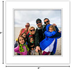 20x20 Mat for 8x8 Photo - Precut White on White Double Mat Picture Matboard for Frames Measuring 20 x 20 Inches - Bevel Cut Matte to Display Art Measuring 8 x 8 Inches - Acid Free ONE MAT