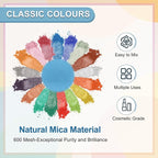 uxcell 10g/0.35oz Cosmetic Grade Mica Powder, 600 Mesh Mica Powder Natural Resin Epoxy Pigment Powders for Casting Resin, Candle Dye, DIY Nail Polish and Lip Gloss, Wine Red