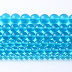 45pcs 8mm Topaz Blue Crystal Glass Beads Round Loose Spacer Beads for Jewelry Making DIY Bracelet Necklace Healing Power Stone