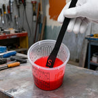 100 Pack Paint Mixing Cups by KEHE REFINISH,18 oz (550ml),Disposable or Reusable Plastic Measuring Cups with Lids for Liquids, Paints, Resin, Epoxy, Art,Ratios 1:1,2:1, 3:1, 4:1,5:1,6:1,7:1,8:1