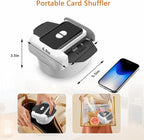 Automatic Card Shuffler，Rechargeable One-Click Card Shuffler for 1-2 Decks, Low Noise & Efficient Shuffling Machine, Portable Electric Card Shuffler for Poker, UNO, Blackjack, Skip-Bo, Phase 10