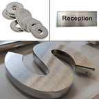 2Pcs 430 Stainless Steel Sheet Metal 6" x 6" x 1/32" Inch Metal Plates for Magnetic Mount Board Wall 20GA(0.80MM) 430 Stainless Steel Shim Stock Plates Metal Sheets for Crafting, Kitchen, Office