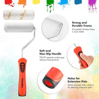 ValueMax Paint Roller Kit, 14-Piece 4 Inch Paint Roller Kit with High-Density Foam Paint Rollers, Microfiber Paint Rollers, Paint Tray for Painting Cabinets, Doors, Craft Work
