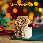 ROKR 3D Wooden Puzzle Mechanical Treasure Box Model DIY Brain Teaser Projects for Adult Age 14+ Birthday Gift Educational Toys Wooden Puzzles for Adults
