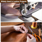 uxcell 150D 0.8mm Flat Waxed Thread 284 Yards Polyester Leather Sewing Waxed String Hand Stitching Waxed Cord for Leather Stitching Sewing Bookbinding DIY Craft Orange Yellow