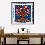 Joyhoor Cross Stitch Kits for Beginners Stamped Cross-Stitch Supplies Needlework preprint Embroidery Kits for Adults DIY Needlepoint Kits Embroidery Patterns 11CT-Colorful Tree 17.7x17.7 inch