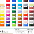 MEEDEN Soft Oil Pastels Set: 48 Colors with Extra 4 White Oil Pastels for Artists Beginners Adults Teachers - Vibrant Oil Pastel Crayons for Art Painting & Drawing, Blending, Layering, Shading