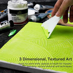 PHOENIX Modeling Paste for Textured Art (8.45 Fl Oz /250ml), Professional Acrylic Medium, Texture Paste for Acrylic Pains - Paint Supplies for Canvas Painting