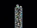 100 pcs of Faceted Fire Polished Pressed Czech Glass Beads 4mm (0.16in), Crystal Vitrail 00030-28101 BCV