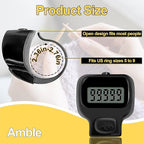 Amble Clicker Counter, Tally Counter, 6 Pack Electronic Finger Clicker for Knitting, Crochet, Stitch, Golf, Fishing, Lap, Goods Counting