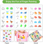 Aodaer 16 Pack Round Craft Ink Pad 7 Inches Rainbow Fingerprint Ink Pad Washable Painting Ink Pad Color Stamps Partner for DIY Wood Fabric, Projects, Rubber Stamps