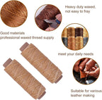 48 Colors Waxed Thread, Leather Sewing, Hand Stitching Thread for Hand Sewing Leather and Bookbinding, 13Yards Per Color