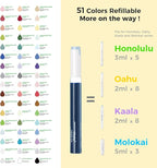 Ohuhu Alcohol Markers Brush Tip - 168-color Art Marker Set Double Tipped Alcohol-based Markers for Artist Adults Coloring Illustration- Brush & Chisel - Honolulu - Refillable Ink