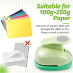 UCEC Circle Punch, 2+1.5+1 Inch Paper Punch, 3 Pcs Paper Punches for Crafting, Round Hole Punch, Circle Cutter for Scrapbook, Cards, DIY Albums Photos