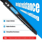 25Pack 6inch Reciprocating Saw Blades Set,6 TPI High Carbon Saw Blades,Woodcutting Saw Blades with Organizer Case (25, 6TPI/150mm)