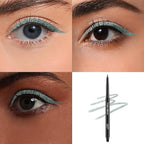 Smudge Proof Eyeliner, Waterproof Retractable Eye liner with Brush, Matte and Shimmer Eyeliner Pencil, Creamy Texture, Long lasting & Smooth(42 Avocado Shimmer)