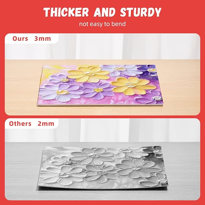 Simetufy Canvas Boards for Painting 11”x14” 46 Pack Bulk Canvases for Painting - Cotton Canvas Panels for Oil, Acrylic & Watercolor Painting