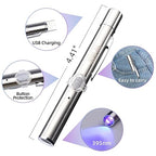 LET'S RESIN UV Resin Kit with Light, Bonding&Curing in Seconds, 30g UV Resin with Flashlight for Welding, Jewelry UV Glue Adhesive for Plastic Repair, Glass Light, Craft Decor
