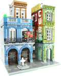 ZenithFlow Street View Building Blocks Kit, Cuba Hotel Mini Blocks Construction Toys European Architecture Model House Store Building Set, Idea Gifts Home Decoration Collection for Adults (3959 PCS)