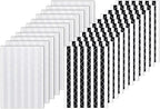 VIPbuy 2244 Count Photo Mounting Corner Stickers Self Adhesive for Scrapbooking Photo Album Diary DIY Craft, 22 Sheets (Black & Clear)