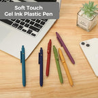 Ddaowanx Gel Pens, 24 Pcs 0.5mm Quick Dry Black Ink Pens Fine Point Smooth Writing Pens, Cute Office School Supplies Gifts for Women (24 Pcs Vintage-Black Ink)
