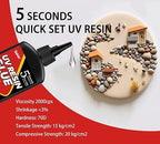 UV Resin Kit with Light - 60g UV Resin with Rechargeable Flashlight, Fast Curing in 5 Seconds, Clear UV Glue for Welding Plastic, Glass Repair, Acrylic - UV Adhesive for Bonding Jewelry, DIY, Crafts