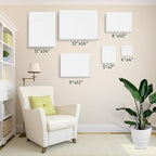 30 Pack Canvases for Painting with 4x4“, 5x7”, 8x10“, 9x12”, 11x14“, 12x16”, Painting Canvas for Oil & Acrylic Paint