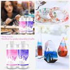 Epoxy Resin Clear Kit 64 OZ for Art, Jewelry Making, Crafts, Keychain - Including 32 OZ Resin and 32 OZ Hardener, Fast Curing 2 Part AB Epoxy Casting Resin by Puduo