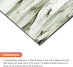 MECCANIXITY 2 Pcs Stained Glass Sheet Mosaic Tile 7.9 Inch x 5.9 Inch Dark Gray Stained Glass Sheets for Crafts DIY Art Project