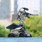 Yahboom ROS2 Robot Kit with Jetson Orin NX 16GB Super Large AI Model with 6DOF Robotic Arm,7-inch HD Display,AI Voice Interaction Module Provides AI Vision、App Control